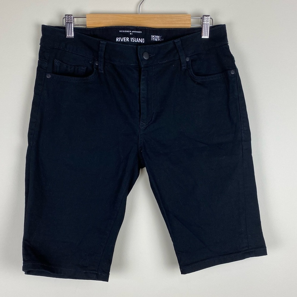 River Island jean stretch bermuda shorts